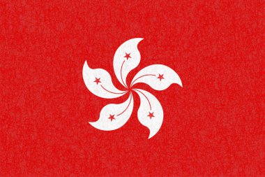 Hong Kong Ülke Bayrağı Suluboya Arkaplan