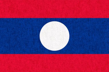 Laos Ülke Bayrağı Watercolor Arkaplanı