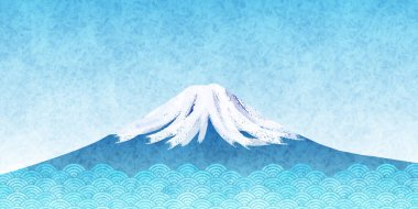 Fuji Japonya Yeni Yıl Kartı