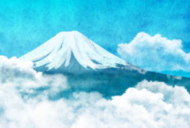 Fuji Japonya Yeni Yıl Kartı