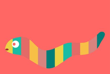 Yılan Yılbaşı Kartı Şirin Arkaplan