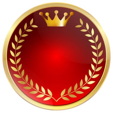 Madalya çerçeveli altın simge