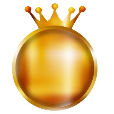 Kraliyet altın çember simgesi