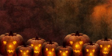 Cadılar Bayramı Balkabağı Japon Deseni Arkaplanı