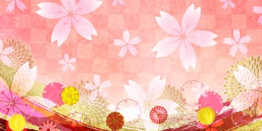 kiraz çiçeği kasımpatı suluboya arka plan