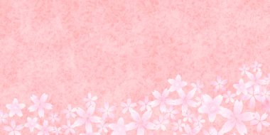 Kiraz Çiçekleri Japon desenli suluboya arka planı