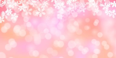 Kiraz Çiçekleri Japon desenli suluboya arka planı