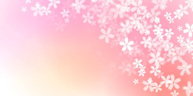 Kiraz Çiçekleri Japon desenli suluboya arka planı