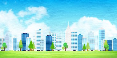 Bina taze yeşil arka plan