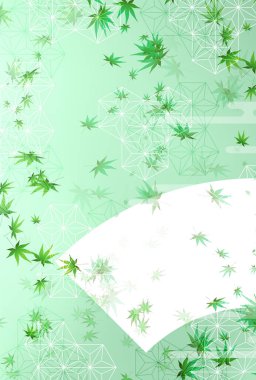 Taze yeşil akçaağaç yaprağı arka plan