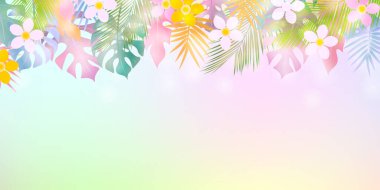 Palm Plumeria Evleri Arkaplanını Bırakıyor