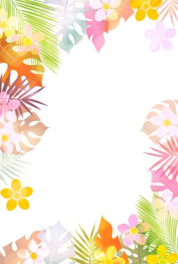 Palm Plumeria Evleri Arkaplanını Bırakıyor