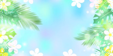 Palm Plumeria Evleri Arkaplanını Bırakıyor