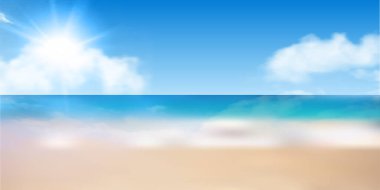 Deniz Gökyüzü Yaz Peyzajı