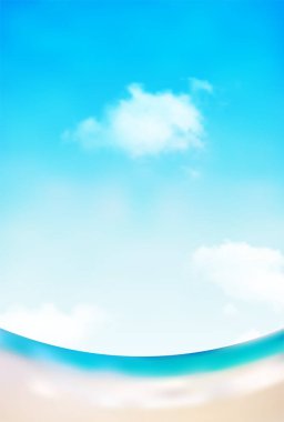 Deniz Gökyüzü Yaz Peyzajı