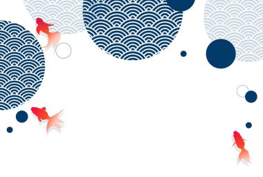 Japon Japon Balığı Desenleri Arkaplanı