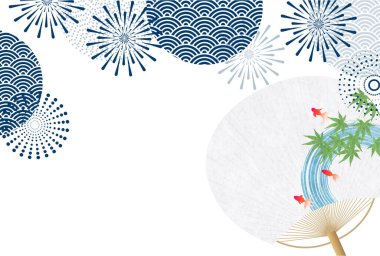 Havai fişek balığı hayranı Yaz arkaplanı