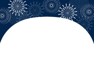 Havai fişek Japon Deseni Yaz Arkaplanı