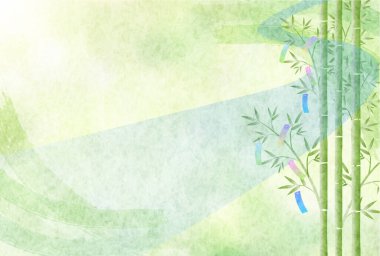 Tanabata Samanyolu gökyüzü arka plan