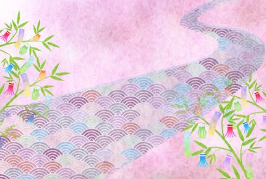 Tanabata Samanyolu Deseni Arkaplanı