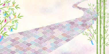 Tanabata Samanyolu Deseni Arkaplanı