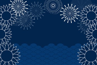 Mukahiwai Havai fişek Japon Model Arkaplanı