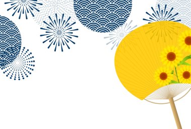 Mukahiwai Havai fişek Japon Model Arkaplanı