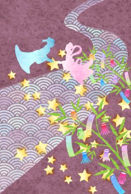 Samanyolu Gökyüzü Deseni Arkaplanı