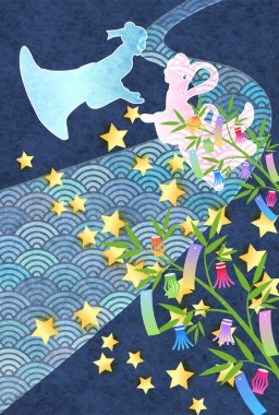 Samanyolu Gökyüzü Deseni Arkaplanı