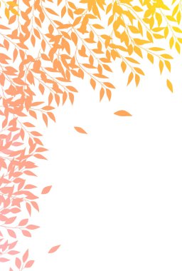 Sonbahar yaprakları sonbahar arka plan bırakır