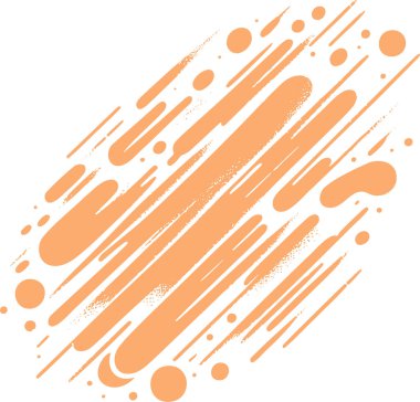 Abstract Orange Splash Pattern in Modern Graphic Design Style clipart