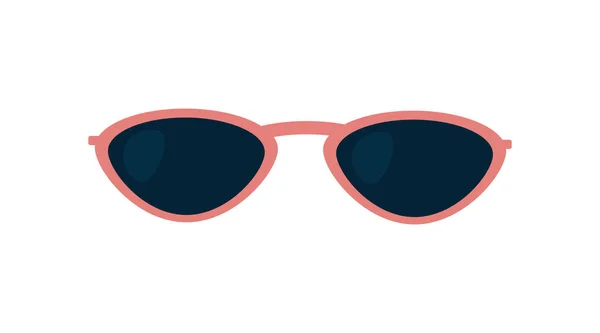 Zonnebril Roze Accessoires Voor Zonnebescherming Vlakke Vector Illustratie Eps Geïsoleerd — Stockvector