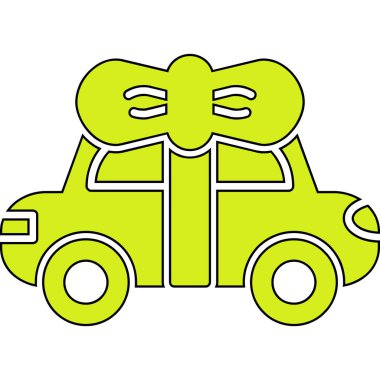 araba simgesi vektör illüstrasyonu