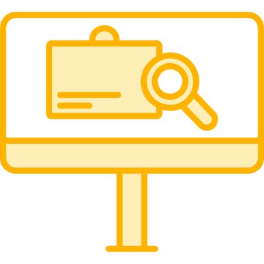 Ara. Web simgesi basit illüstrasyon