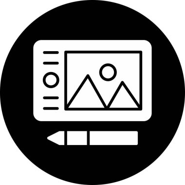 Bilgisayar. Web simgesi basit tasarım