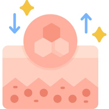 Şirin bir çizgi film simgesinin vektör çizimi