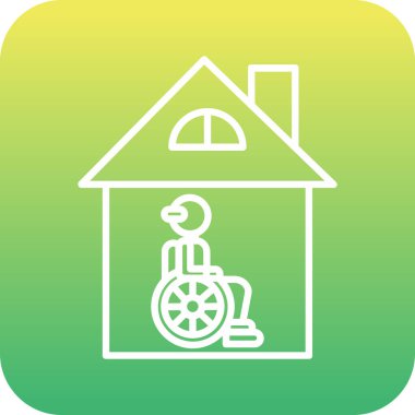 Ev simgesinin vektör illüstrasyonu