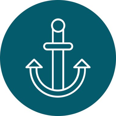 çapa simgesinin vektör illüstrasyonu