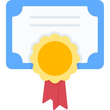 Sertifika Ödülü vektör simgesi