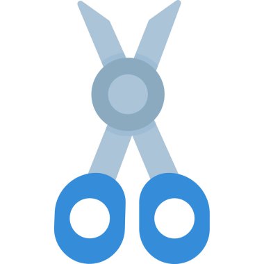 Makas. Web simgesi basit illüstrasyon