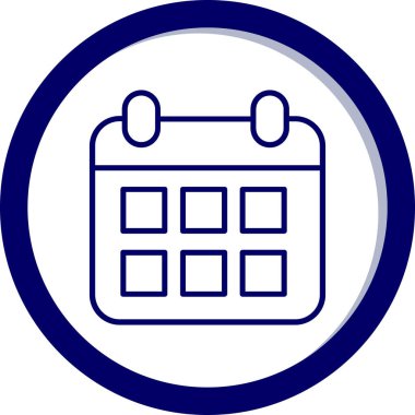 takvim simgesini, basit vektör çizim