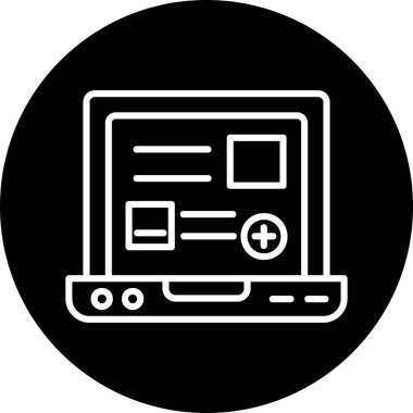 Web simgesi, vektör illüstrasyonu