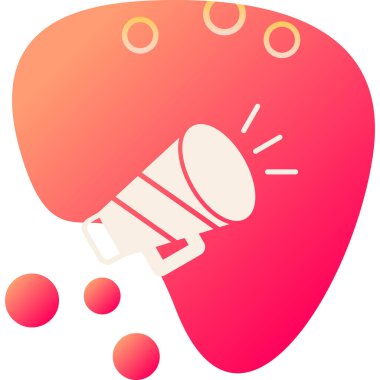 Basit vektör illüstrasyon konuşmacısı