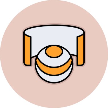 Bir kamera simgesinin vektör illüstrasyonu