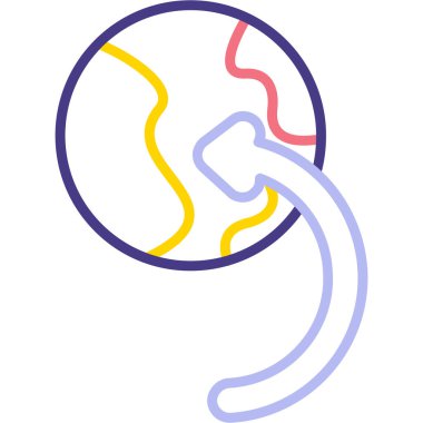 İnsan gövdesi simgesinin vektör illüstrasyonu