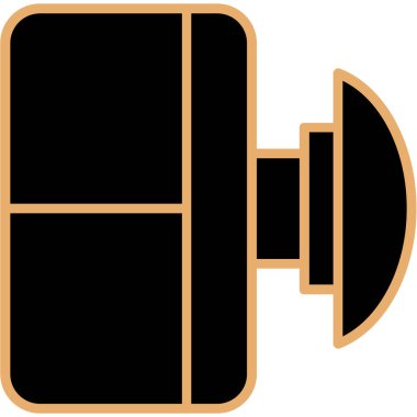 Siyah ve beyaz simgesinin vektör illüstrasyonu