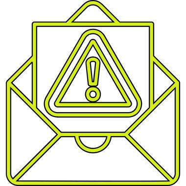 Uyarı işaretinin vektör illüstrasyonu