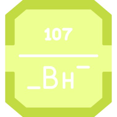 Kimyasal simge vektör çizimi