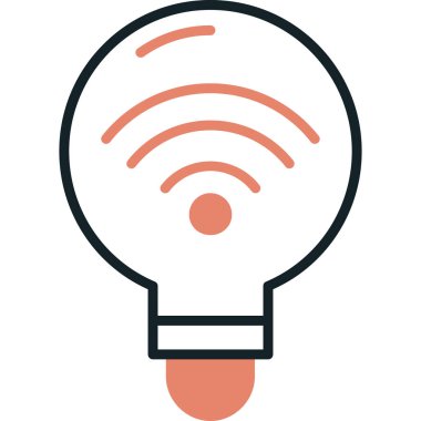 wifi vektör renk çizgisi simgesi