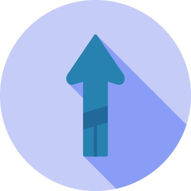 Düz biçimli ok yönü simgesi